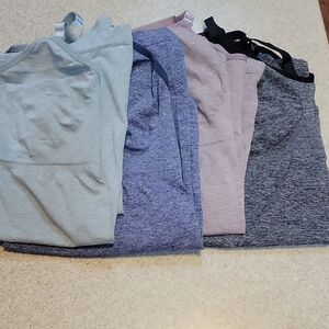 Touch Loom Maternity Nursing Tank Tops Black Navy Bean and Gray XXL